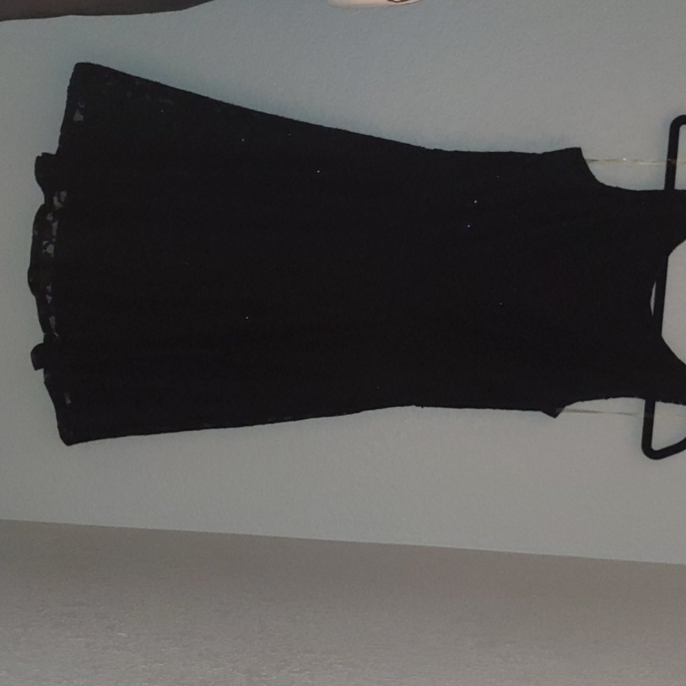 Glitter lace knee length Dress